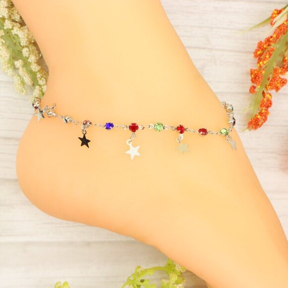 "Handmade Anklet – Elegant & Delicate Jewelry for Women | UNVRC1208 - Picture 6 of 10